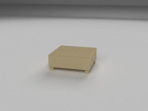wicker table 3D Модель