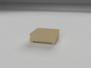 wicker table 3D Model