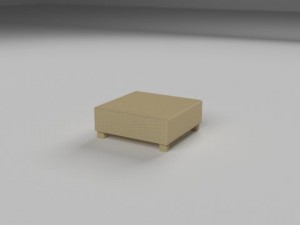 wicker table 3D Модель