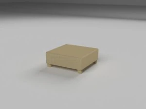 wicker table 3D Model