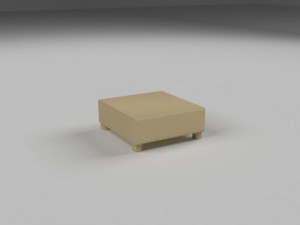 wicker table 3D Модель