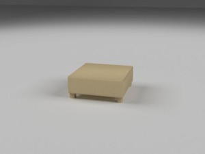 wicker table 3D Модель