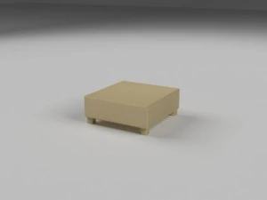 wicker table 3D Model
