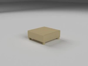 wicker table 3D Model