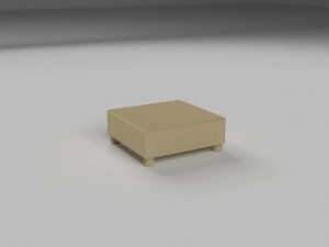 wicker table 3D Модель