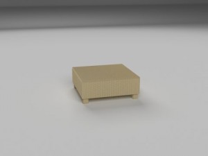 wicker table 3D Модель