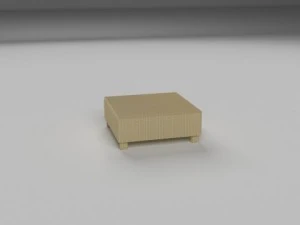 wicker table 3D Model