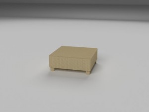 wicker table 3D Модель