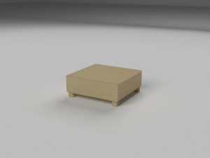wicker table 3D Модель
