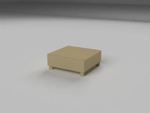 wicker table 3D Model