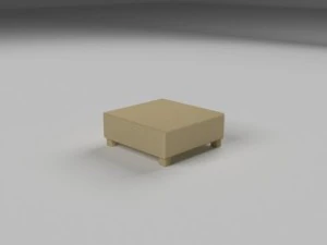 wicker table 3D Model