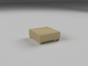 wicker table 3D Модель