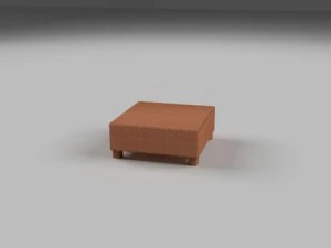 wicker table 3D Model
