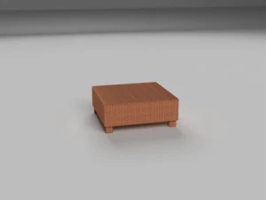 wicker table 3D Model