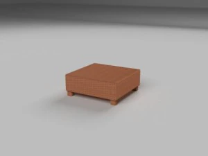 wicker table 3D Model