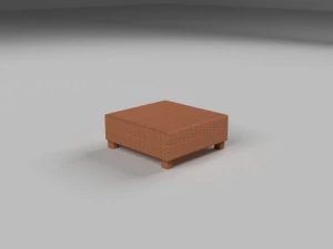 wicker table 3D Model