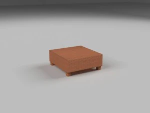 wicker table 3D Model