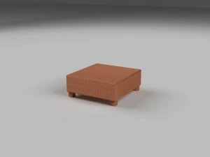 wicker table 3D Model
