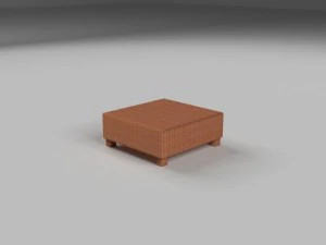 wicker table 3D Model