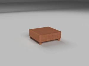 wicker table 3D Model