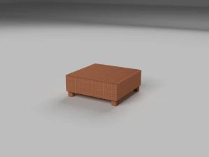 wicker table 3D Model