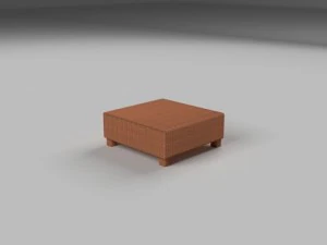 wicker table 3D Model