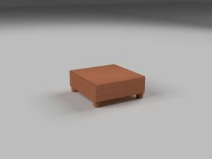 wicker table 3D Model