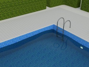 swimming pool scene 3D Модель