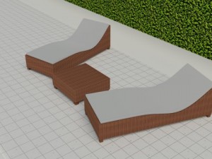 swimming pool scene 3D Модель
