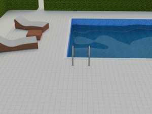 swimming pool scene 3D Модель