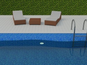 swimming pool scene 3D Модель