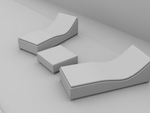 swimming pool scene 3D Модель