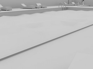 swimming pool scene 3D Модель