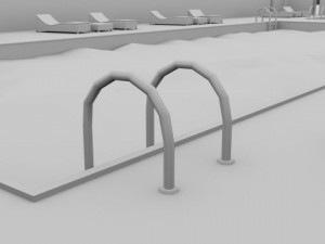 swimming pool scene 3D Модель