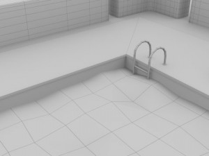 swimming pool scene 3D Модель