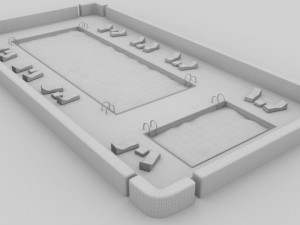 swimming pool scene 3D Модель