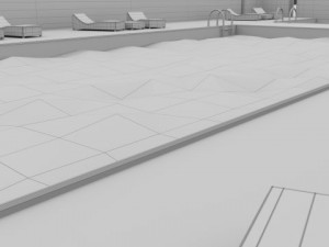 swimming pool scene 3D Модель