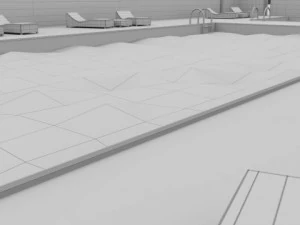 swimming pool scene 3D Model