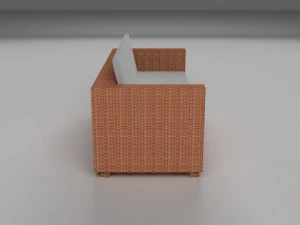 wicker couch 3D Model