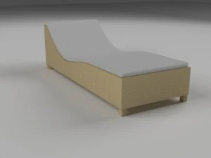 low poly wicker furniture pack 3D Model