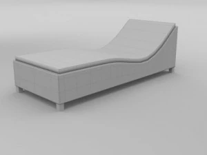 low poly wicker furniture pack 3D Model