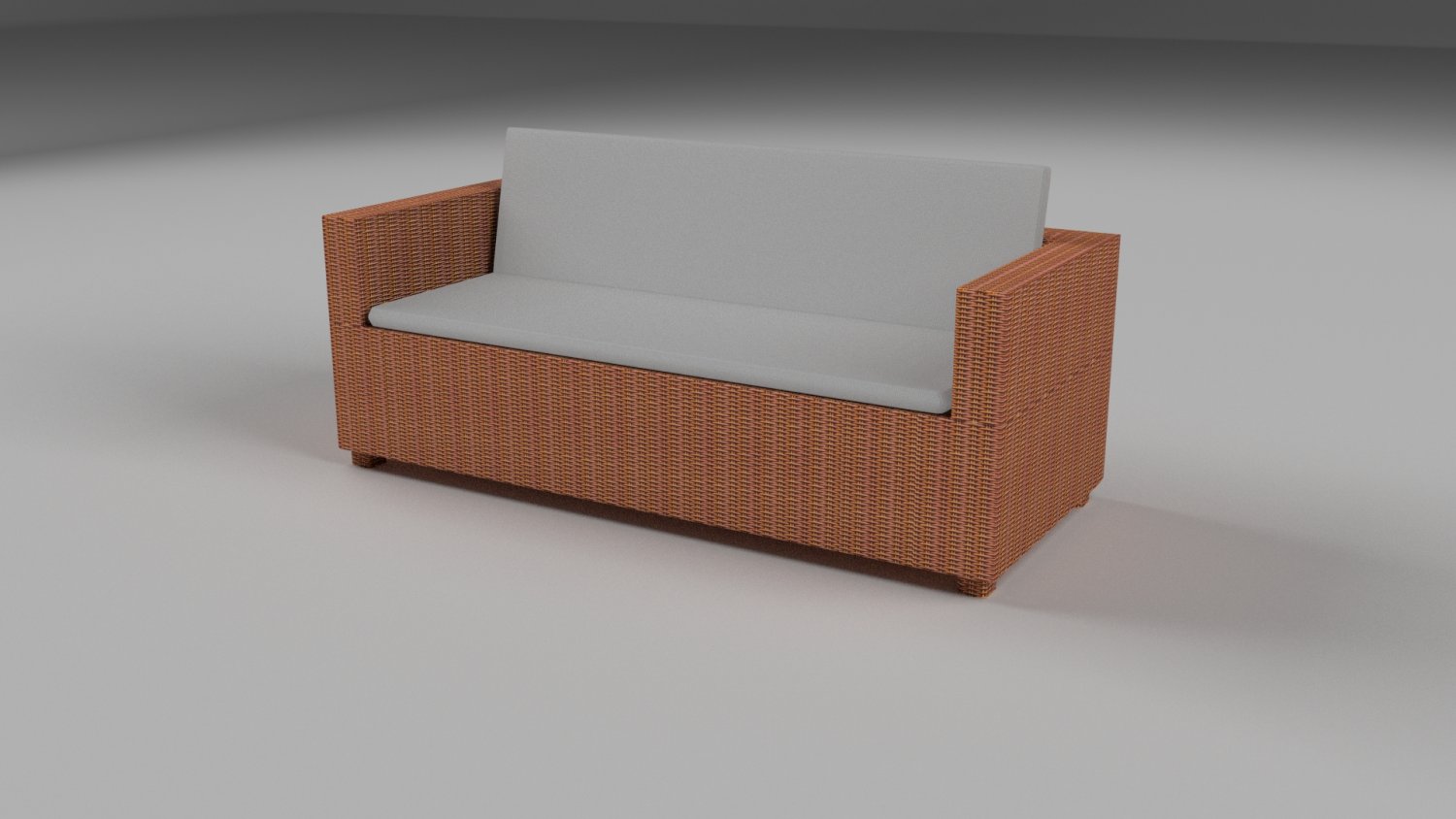Плетеная мебель 3d модель