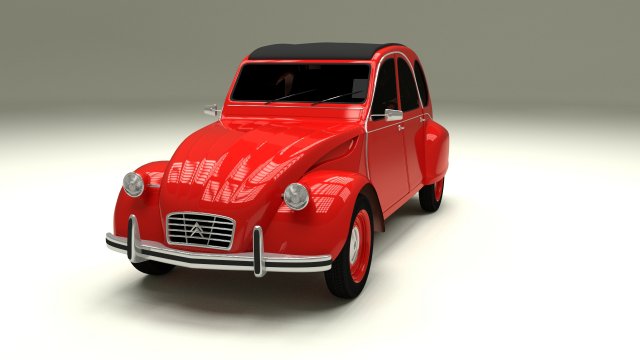 citroen 2cv 3Dモデル .c4d .max .obj .3ds .fbx .stl .blend 