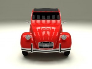 citroen 2cv 3Dモデル