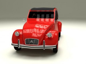 citroen 2cv 3Dモデル