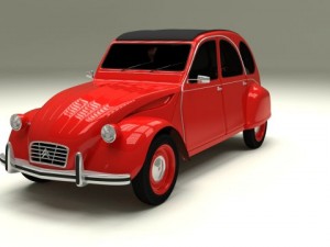 citroen 2cv 3Dモデル