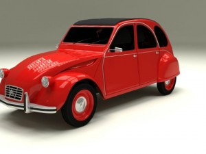 citroen 2cv 3Dモデル