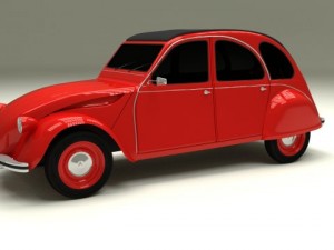 citroen 2cv 3Dモデル