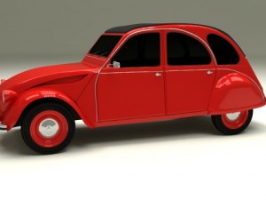 citroen 2cv 3Dモデル