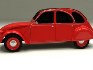 citroen 2cv 3Dモデル